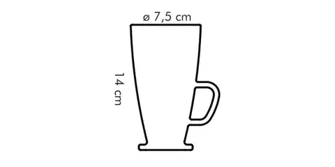 Tescoma sklenený hrnček latté macchiato CREMA 300 ml - LEN OSOBNÝ ODBER!!!!