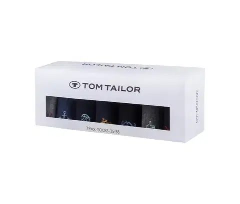 Ponožky Tom Tailor, 7 párov, sivé
