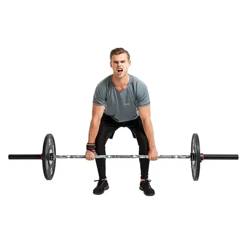 Vzpieračská tyč s ložiskami inSPORTline OLYMPIC OB-86 PCMC 220cm/50mm • 20kg • do 675kg • bez objímok