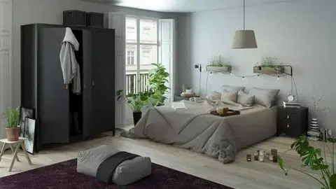 Šatník Realty I čierny