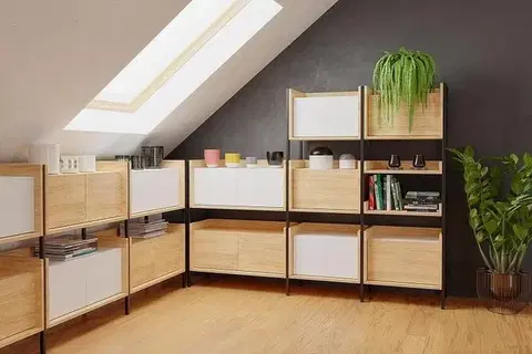 Regál MOBIUS REGAŁ 1D Halmar
