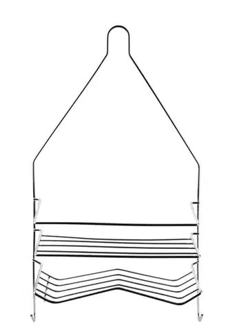 Kúpeľňová polička CARL SILVER 25x45,5 cm strieborná