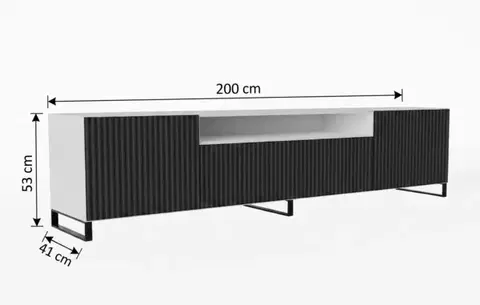 TV stolík NEMIO 200 cm - výber z 7 prevedení