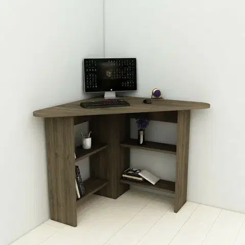 Pracovný stôl Corner Walnut