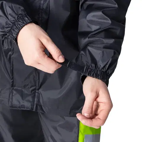 Moto pláštenka W-TEC Igava Farba čierna-fluo zelená, Veľkosť M