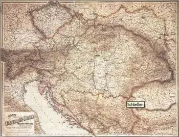 Rakousko - Uhersko (nástěnná mapa)