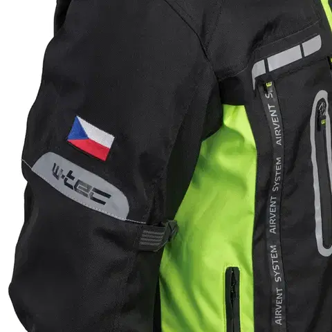 Moto bunda W-TEC Gelnair Farba čierno-zelená, Veľkosť 3XL