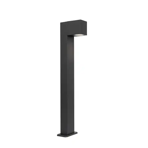 Priemyselná vonkajšia stojaca lampa tmavosivá 65 cm IP44 - Baleno