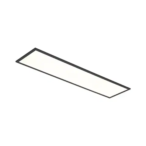 LED panel čierny obdĺžnikový vrátane LED 3-stupňovo stmievateľný - Reeves