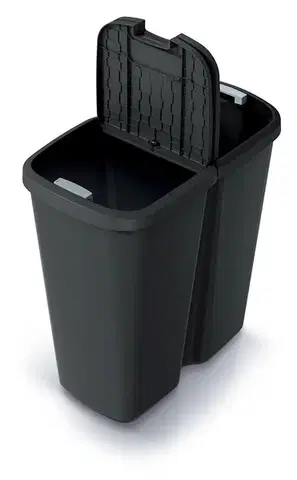 Odpadkový kôš COMPACTO DUA 45 L čierny