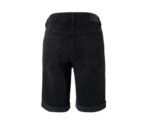 Džínsové bermudy – strih »Lea«, čierny denim
