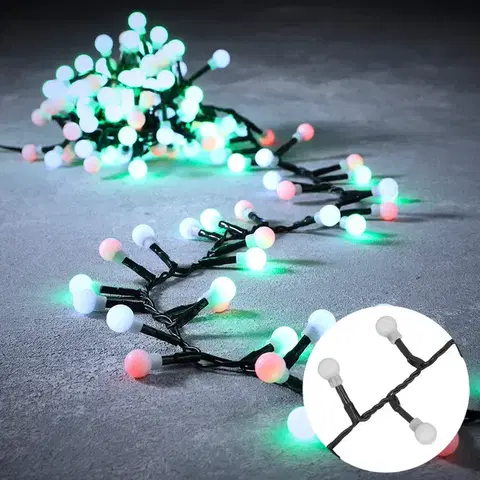 Vianočné svetelná reťaz zelená s 1000 LED diódami Multicolor 23m IP44 - Comet
