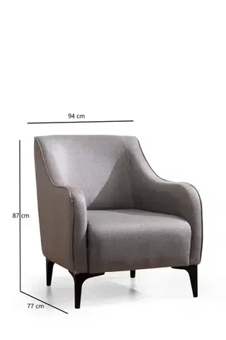 Kreslo Belissimo svetlosivé