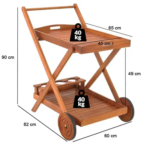 Servírovací stolík D0537 Dekorhome