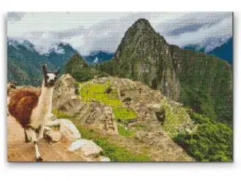 Diamantovanie podľa čísiel Machu Picchu (40x60cm)