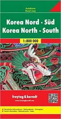 Korea Sever - Juh mapa 1:800T FB 2 vydanie