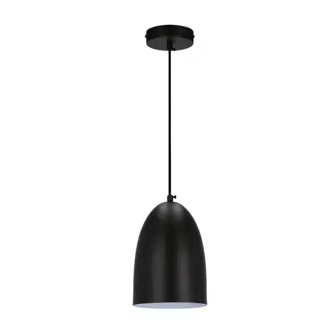 Závesná lampa Icaro čierna 1X40W E27 čierne tienidlo