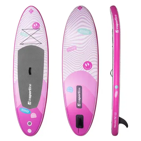 Paddleboard s príslušenstvom inSPORTline Wavelet 9'6" • 260l • do 80kg Farba ružová