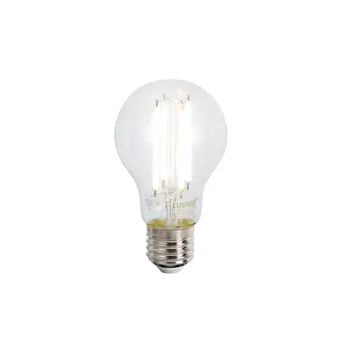 Inteligentná stojaca lampa čierna vrátane WiFi A60 dymové sklo - Bliss