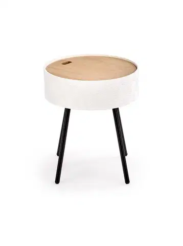 Odkladací stolík Ara biely