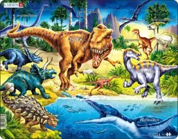 Puzzle Dinosaurus T-Rex Larsen NB-3