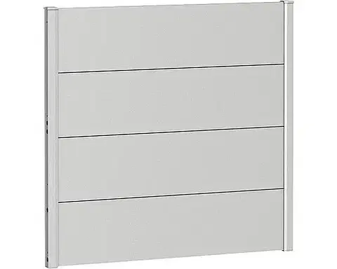 Biohort Zástena na ochranu súkromia BIOHORT - výška 91 cm (strieborná metalíza) 96 × 91 × 4,4 cm