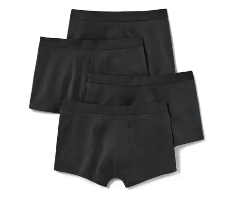 Boxerky, 4 ks, čierne