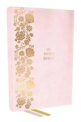 KJV Personal Size Large Print End-of-Verse Reference Bible, Pink Leathersoft, Red Letter, Comfort Print - Thomas Nelson