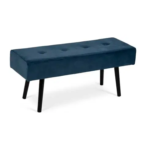 Taburet SOFT Tuft, modrý