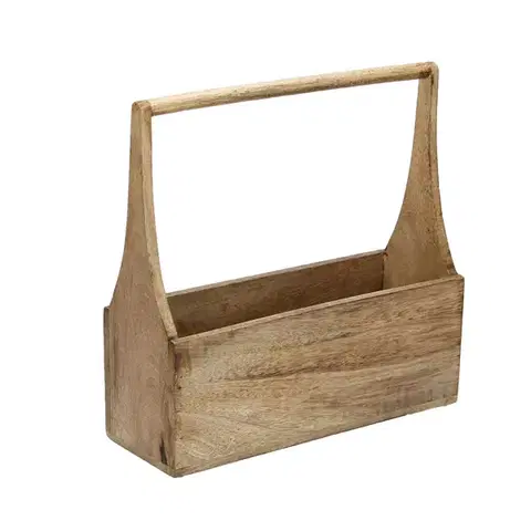 Dekoria Puzdro s rukoväťou Woody, 31 x 11,5 x 30 cm 