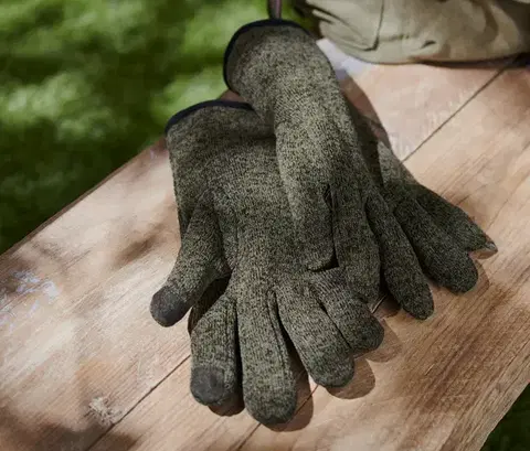 Rukavice z pleteného flísu
