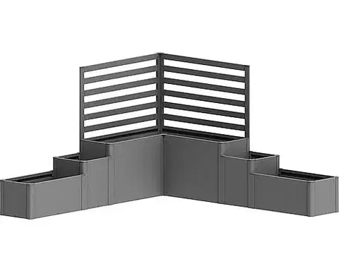 Biohort Vyvýšený záhon BIOHORT Davinci 1 - 299 x 299 x 168 cm (šedý kremeň metalíza)