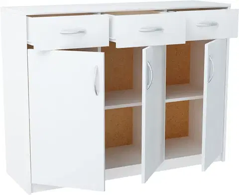ANES komoda 3D3S, biela