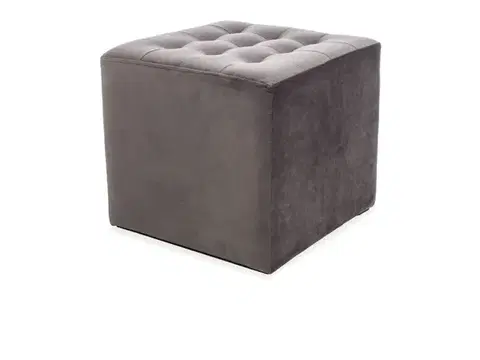 RORI čalúnená taburetka, šedá