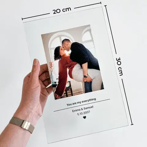 Plaketa zo skla s personalizovaným textom, odošleme do 24 hodín