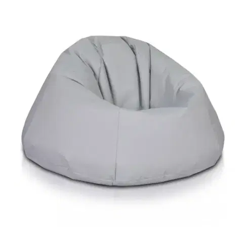 Sedací vak guľa Maxi polyester TiaHome - svetlo sivá