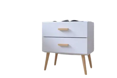 Nočný stolík KAJA 2D biely