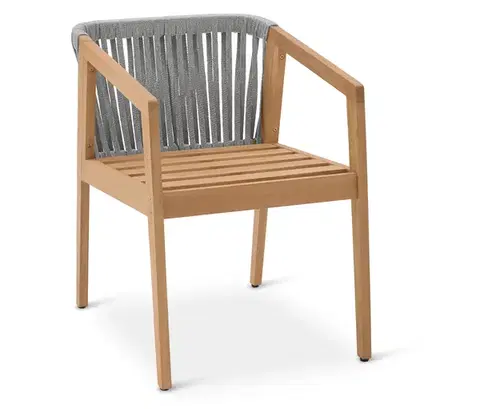 Záhradná stolička, operadlo s výpletom