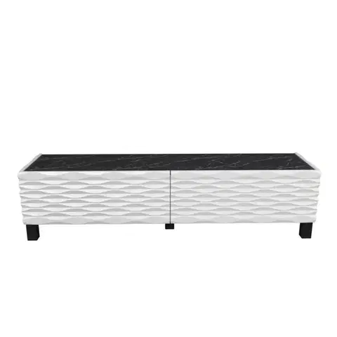 TV stolík Lerze - White, Black