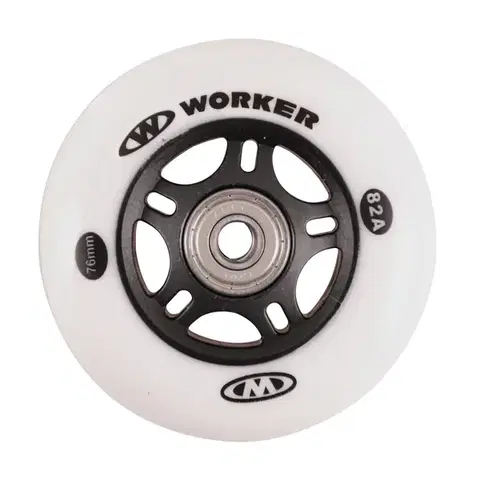 WORKER In-line 76mm a ložiska ABEC-7 chromeSet 4 ks