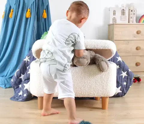 Detská taburetka MOOUV biela