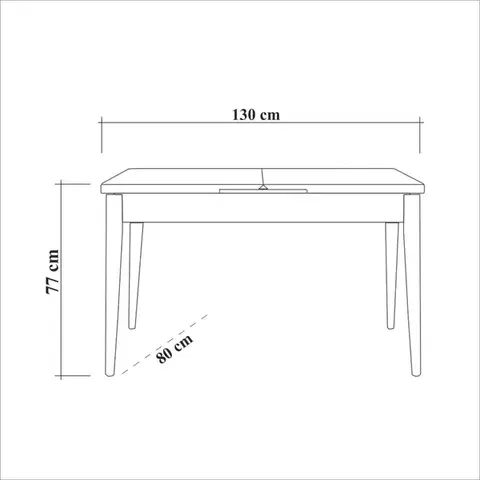 Extendable Dining Table Vina - Walnut