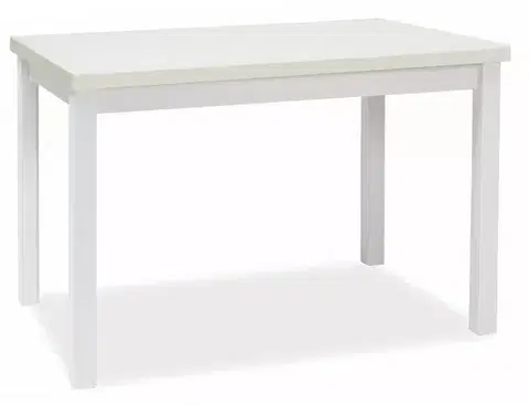 Jedálenský stôl Adam 120 cm biely