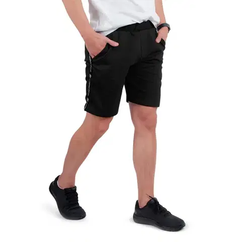 Pánske teplákové kraťasy inSPORTline Easystrap Farba khaki, Veľkosť L