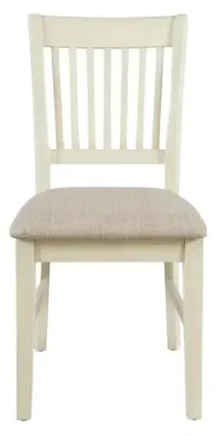 Jedálenská stolička Avola z masívu krémová