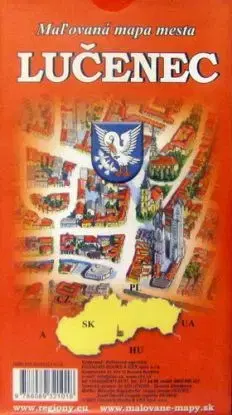 Lučenec - maľovaná mapa mesta