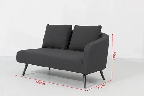 Luxusná textilná zostava MELIA LIKA TEX (antracit)