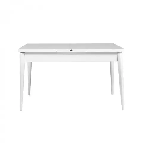 Jedálenský rozkladací stôl Vina 129/163 cm biely