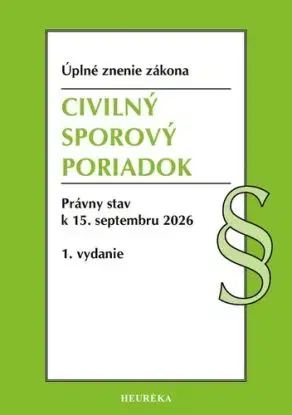 Civilný sporový poriadok. 1. vyd., 8/2026