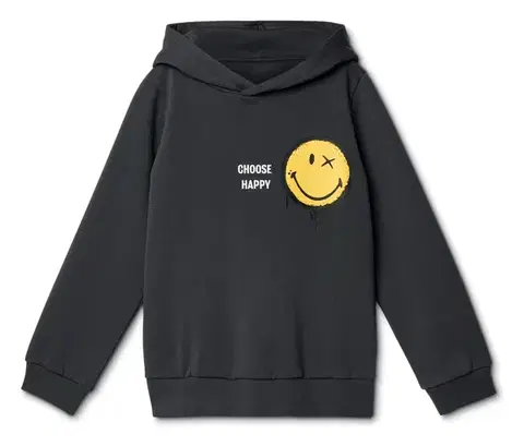 Detská mikina s kapucňou SMILEYWORLD® s počesanou vnútornou stranou